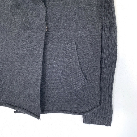 Ethereal Paper Crane Gray Knit Cardigan Sweater - Picture 3 of 8